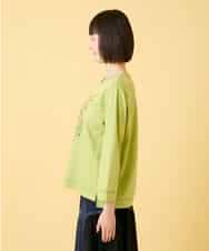 RBKED22190 HIROKO BIS(ヒロコ ビス) サボテン刺繍コットンTシャツ /洗える イエロー