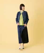 RBKED22190 HIROKO BIS(ヒロコ ビス) サボテン刺繍コットンTシャツ /洗える イエロー