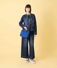 RBKED22190 HIROKO BIS(ヒロコ ビス) サボテン刺繍コットンTシャツ /洗える イエロー