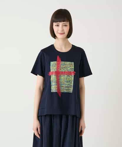 RBKGE50180  【接触冷感】ペイントグラフィックデザインカットソー