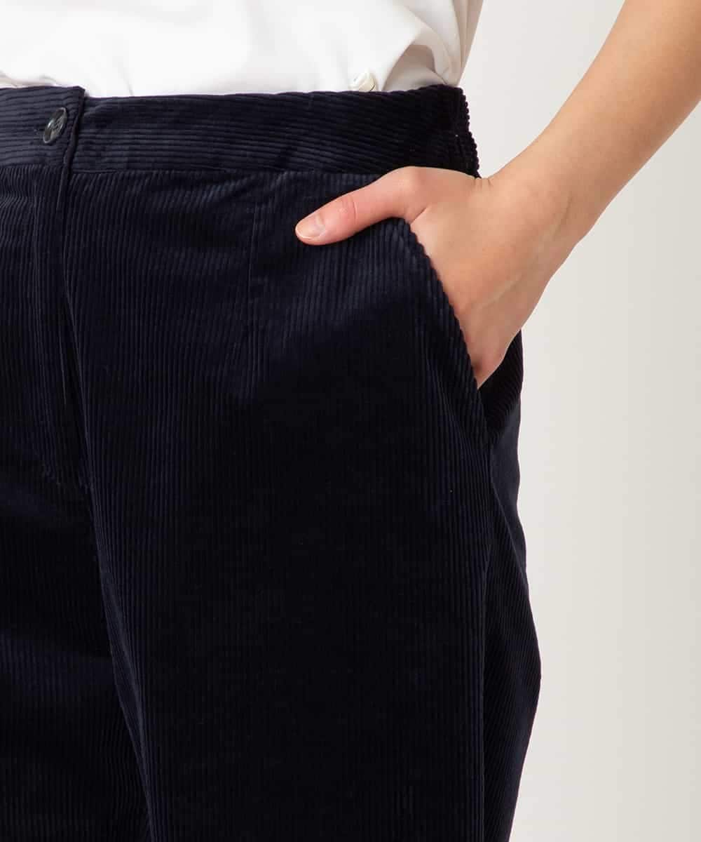 RBLAF31230 HIROKO BIS(ヒロコ ビス) ストレッチコーデュロイパンツ /洗える ネイビー