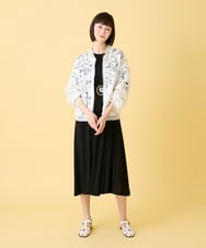 RBPGE02390 HIROKO BIS(ヒロコ ビス) ケープスリーブデザインワンピース /洗える ブラック