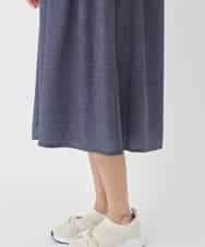 REPDD53360 HIROKO BIS(ヒロコ ビス) 異素材MIXジャージーワンピース /洗える ネイビー