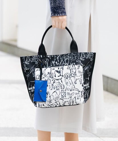 RG5FD01360 TRUNK HIROKO KOSHINO DOGプリントトートバッグ