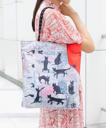 RG5GB01150 TRUNK HIROKO KOSHINO CATプリントトートバッグ