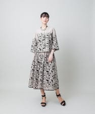 RHBFF11890 HIROKO KOSHINO(ヒロココシノ) カットワークフラワーブラウス /洗える ベージュ