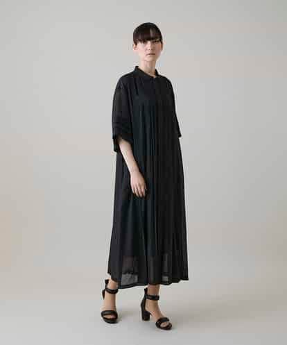 RHEHE01890  立体プリーツシアーワンピース /洗える