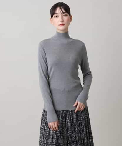 RHFAG02360 HIROKO KOSHINO テンセルウールハイネックニットプルオーバー