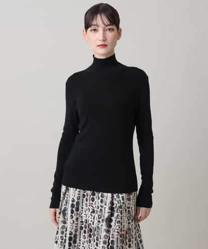 RHFAG02360 HIROKO KOSHINO テンセルウールハイネックニットプルオーバー
