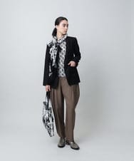 RHKAD06360 HIROKO KOSHINO(ヒロココシノ) HKフラワーロゴプリントカットソー/日本製/洗える レッド