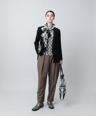 RHKAD06360 HIROKO KOSHINO(ヒロココシノ) HKフラワーロゴプリントカットソー/日本製/洗える レッド
