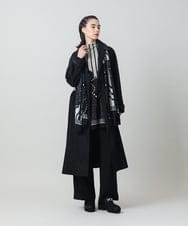 RHPLF30450 HIROKO KOSHINO(ヒロココシノ) ジオメトリックアートチュールチュニック /日本製/洗える グレー
