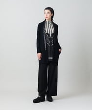 RHPLF30450 HIROKO KOSHINO(ヒロココシノ) ジオメトリックアートチュールチュニック /日本製/洗える グレー