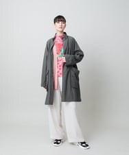 RHSFD01660 HIROKO KOSHINO(ヒロココシノ) 和紙ニットロングカーディガン /洗える ライトイエロー