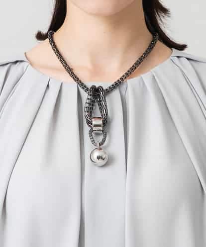 RK2LD02230 HIROKO KOSHINO メッシュチェーンショートネックレス