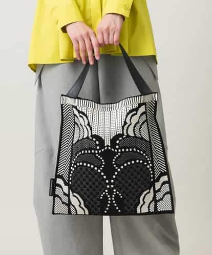 RK5LD01390 HIROKO KOSHINO アールデコニットトートバッグ