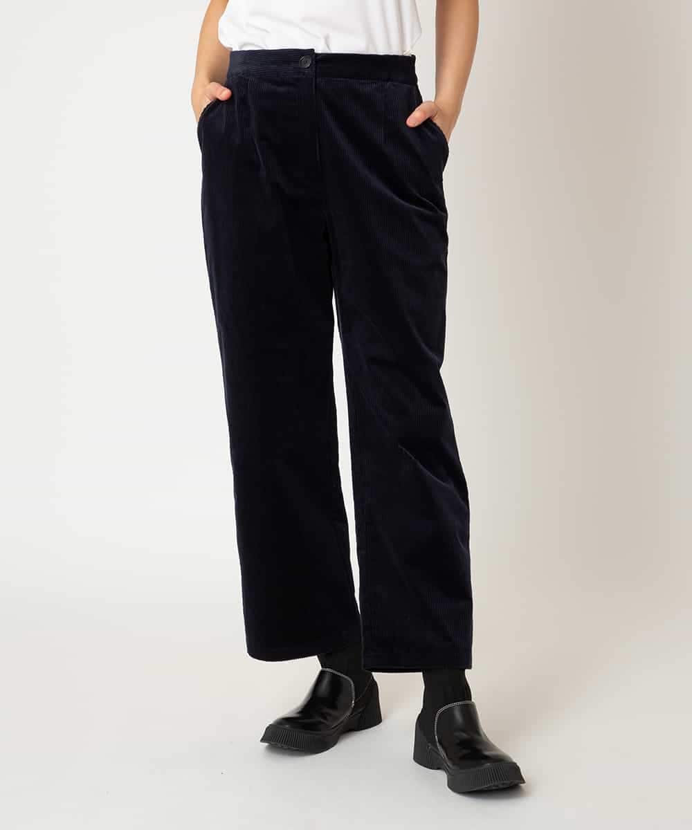 RLLAF31250 HIROKO BIS GRANDE(ヒロコ ビス グランデ) ストレッチコーデュロイパンツ ネイビー