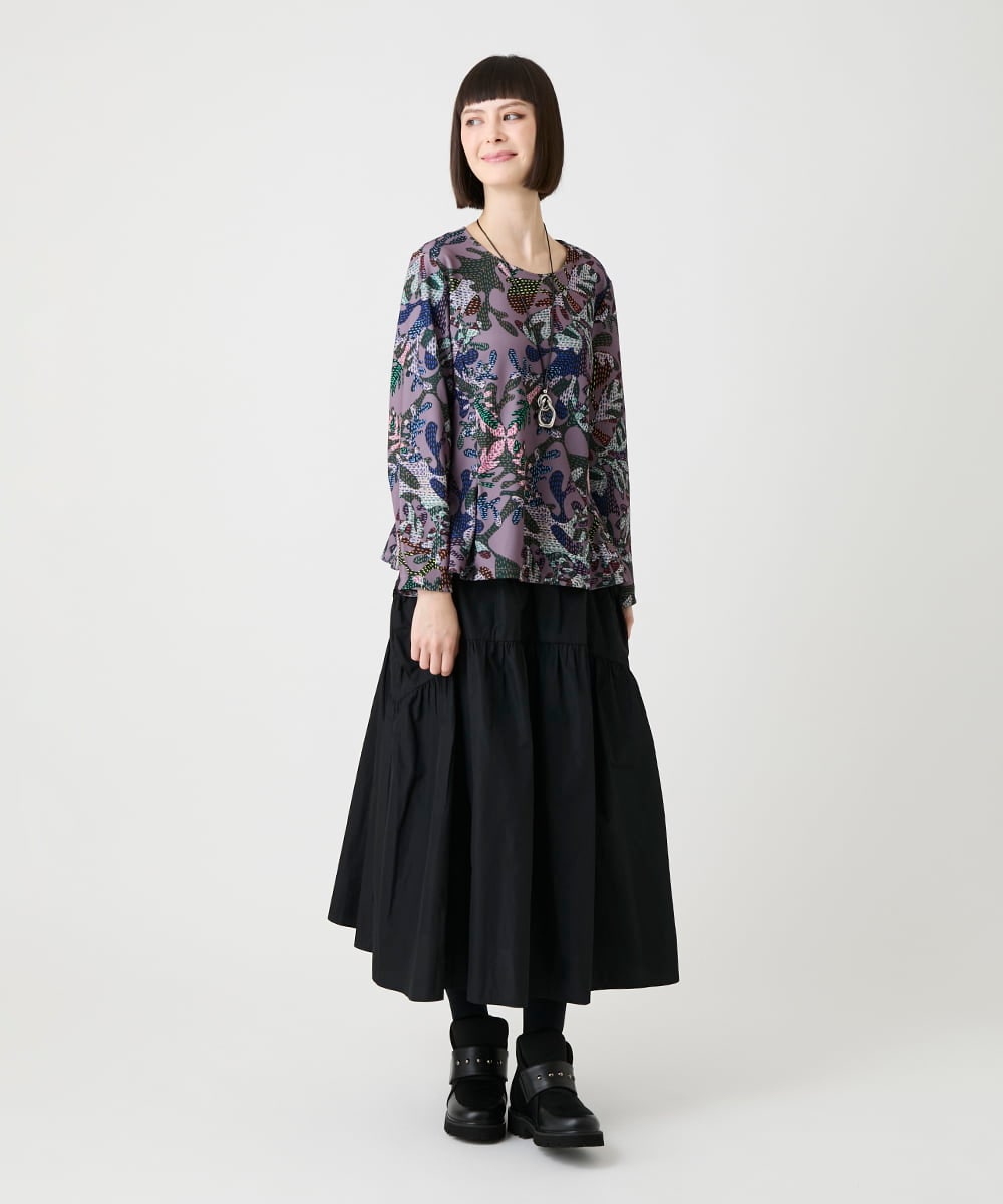 RP6LE17210 HIROKO BIS(ヒロコ ビス) スタッズスリップインブーツ ブラック