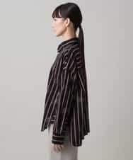 RSBAG09490 TRUNK HIROKO KOSHINO(ヒロココシノ) ストラプロゴデザインシャツ/洗える ブラック