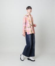 RSBFD05590 TRUNK HIROKO KOSHINO(ヒロココシノ) フラワーファジーローンシャツ ピンク