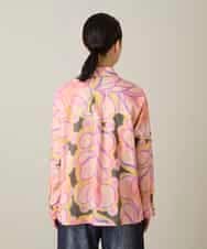 RSBFD05590 TRUNK HIROKO KOSHINO(ヒロココシノ) フラワーファジーローンシャツ ピンク