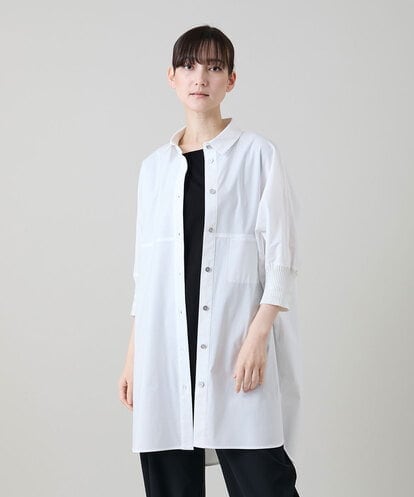 RSBGD14490 TRUNK HIROKO KOSHINO ビッグシルエット切り替えシャツ/洗える