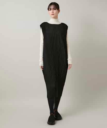 RSECD06490 TRUNK HIROKO KOSHINO エコスエードアコーディオンプリーツワンピース