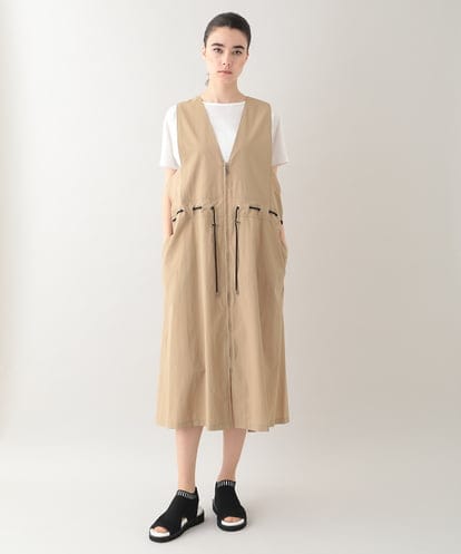 RSEHB02590 TRUNK HIROKO KOSHINO ドロストデザインジレワンピース /洗える