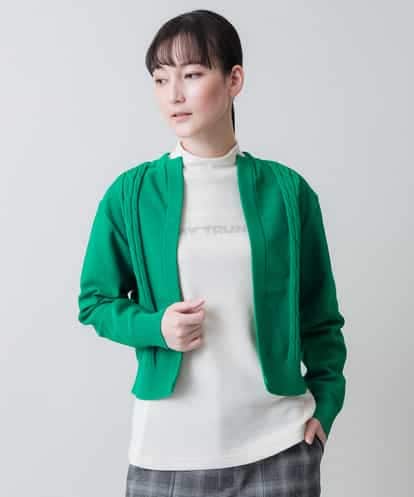 RSSEA10390 TRUNK HIROKO KOSHINO アモッサケーブルニットカーディガン /日本製/洗える