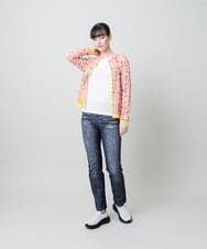 RSTFD04430 TRUNK HIROKO KOSHINO(ヒロココシノ) ファジーフラワーチュールブルゾン/日本製/洗える ブラック
