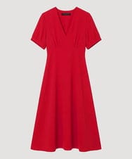 VZEGD06500 TARA JARMON(タラ ジャーモン) クレープロングドレス レッド