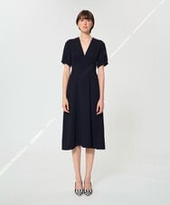 VZEGD06500 TARA JARMON(タラ ジャーモン) クレープロングドレス ネイビー