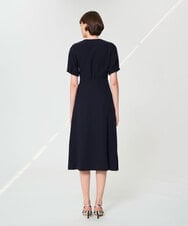 VZEGD06500 TARA JARMON(タラ ジャーモン) クレープロングドレス ネイビー