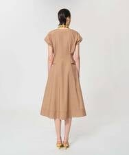 VZEGD18540 TARA JARMON(タラ ジャーモン) ハニーベージュポプリンドレス ハニーベージュ