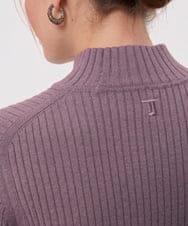 VZFAG07330 TARA JARMON(タラ ジャーモン) TJエンブロイダリーリブニット パープル