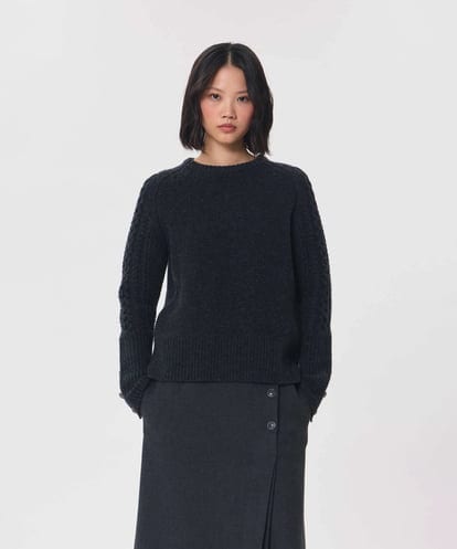 VZFAG14620 TARA JARMON マルチウェイネックカプリスウールニット