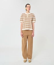 VZFGD09430 TARA JARMON(タラ ジャーモン) スマートピケポロニット ハニーベージュ
