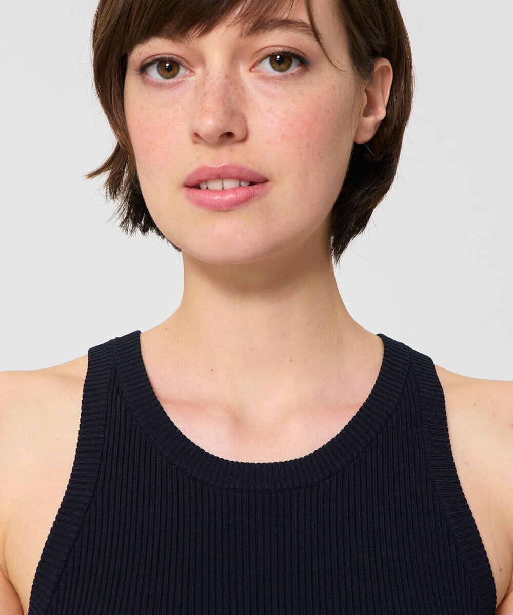 VZFGD15290 TARA JARMON(タラ ジャーモン) TJエンブロイダリーニット ネイビーブルー