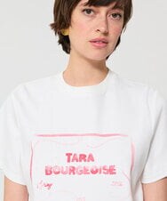 VZKGD02250 TARA JARMON(タラ ジャーモン) TARA BOURGEOISEソフトジャージーTシャツ ホワイト