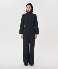 VZLAG10480 TARA JARMON(タラ ジャーモン) グレインドプードルワイドパンツ グレー