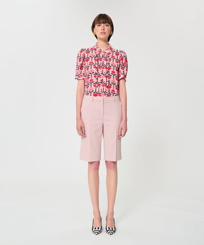 VZLGD02470 TARA JARMON テクスチャードウールパンツ