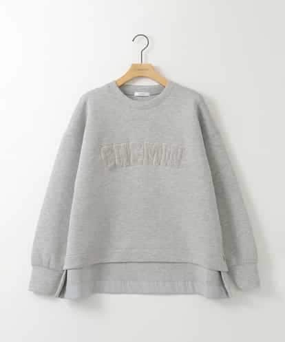 ZMKAH25098 al'aise modulation ループパイル刺繍ロゴプルオーバー