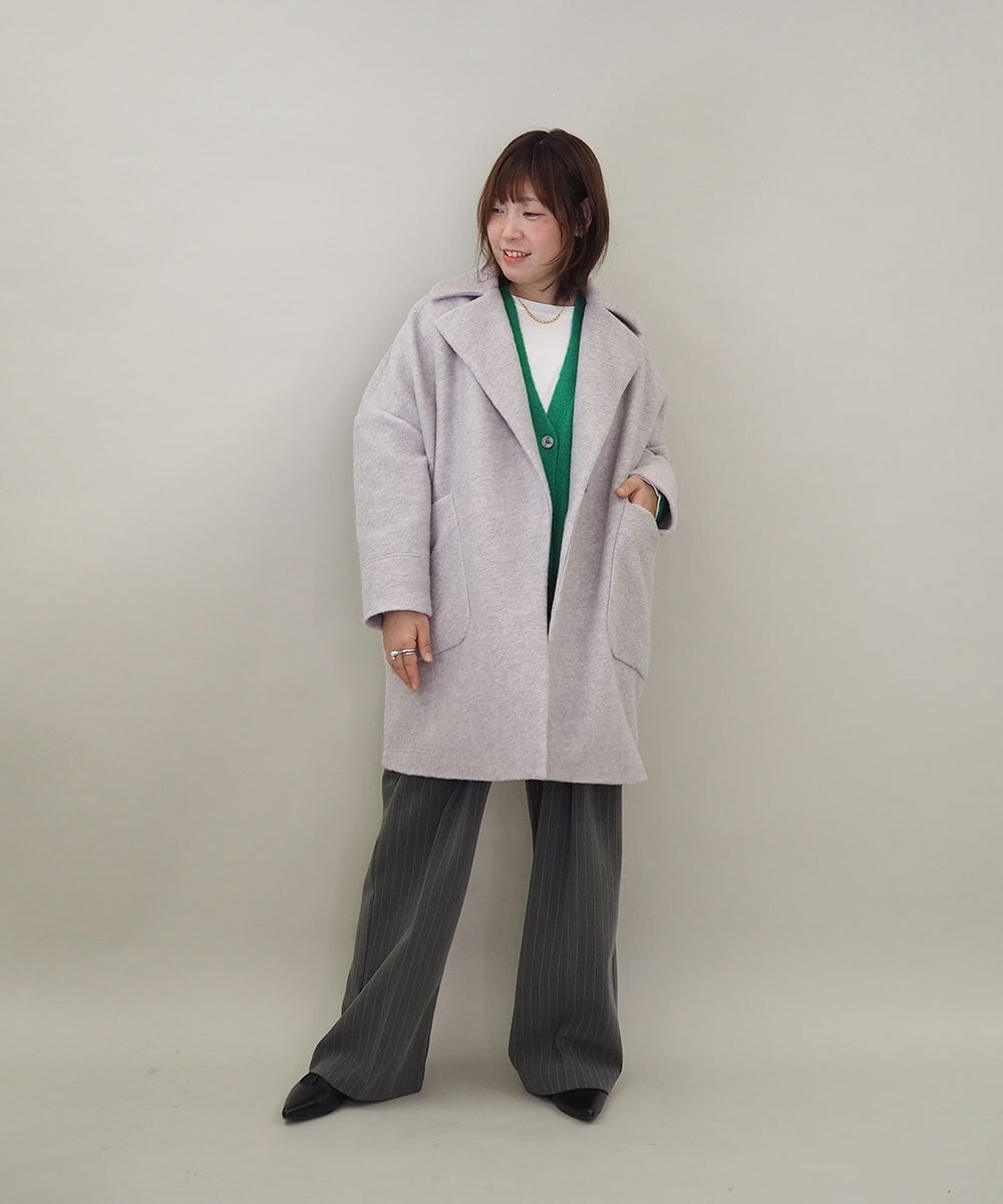ZMLAE37150 al'aise modulation(アレーズモジュレーション) ツータックウエストデザインパンツ グレー