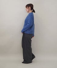 ZMLAE37150 al'aise modulation(アレーズモジュレーション) ツータックウエストデザインパンツ ダークグレー