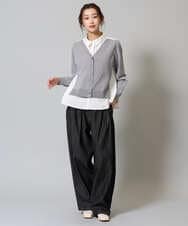 ZMLAH27150 al'aise modulation(アレーズモジュレーション) ウエストタックバレルデニムパンツ ブラック