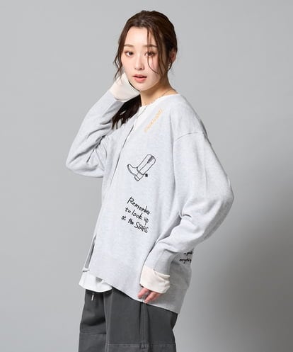 ZMSJE05160  モチーフ刺繍カーディガン